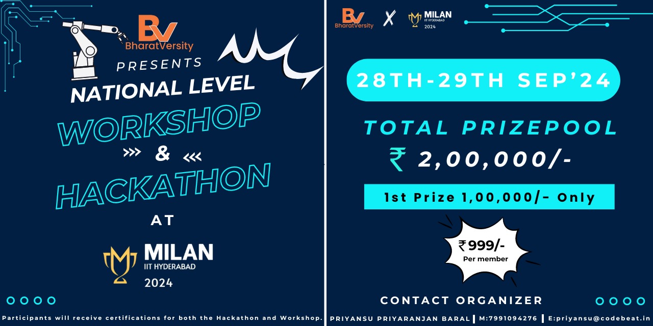 National Level Workshops & Hackathon for the Next Tech Revolution'24